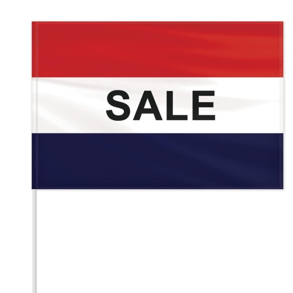 Economy Message Field Flags Pole Included Sale